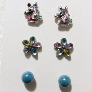 3/$18 - Unicorn Stud earrings